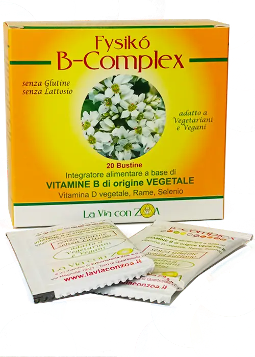 FYSIKO B-COMPLEX 20 Bst. - Complesso Vitamina B di Origine Naturale + Vitamina D3 Naturale