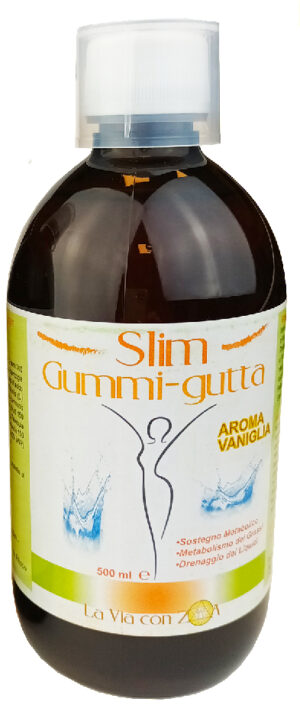 SLIM GUMMI-GUTTA 500 ml (aroma Vaniglia) - Controllo del Peso Corporeo